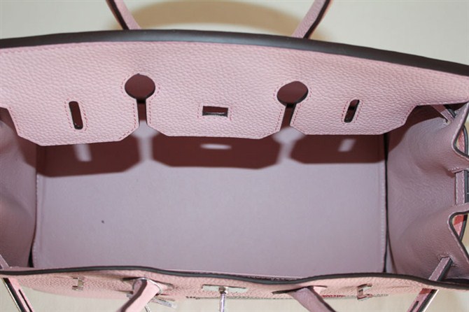 High Quality Fake Hermes Birkin Hello Kitty 35CM Togo Leather Bag Pink HK0001 (9)